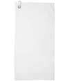 TC033 Towel City Printable Border Golf Towel White colour image